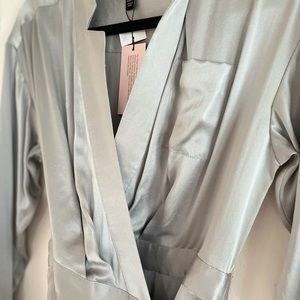 NWT 100% silk Banana Republic wrap dress
